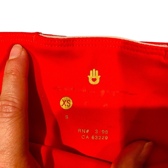 Spiritual Gangster Red Leggings, Yoga Pants - Picture 6 of 6